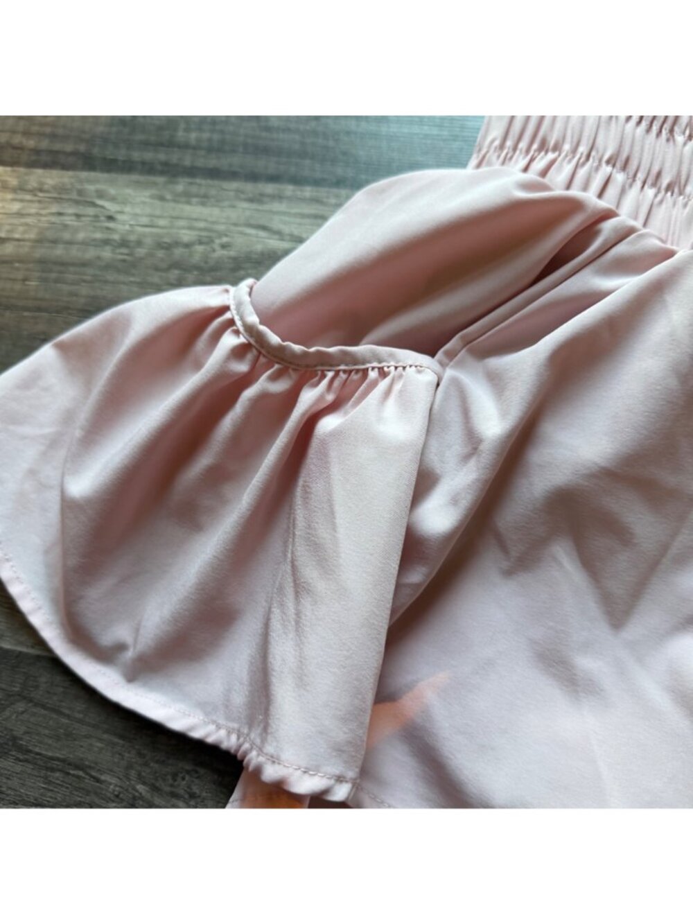 (BOGO 75% Off) Pink Ruffle High-Waisted Shorts - Picture 2 of 5